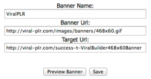 Viral Builder - Banner Ad Setup